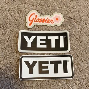 Glossier Yeti Stickers - all three for $5 👄